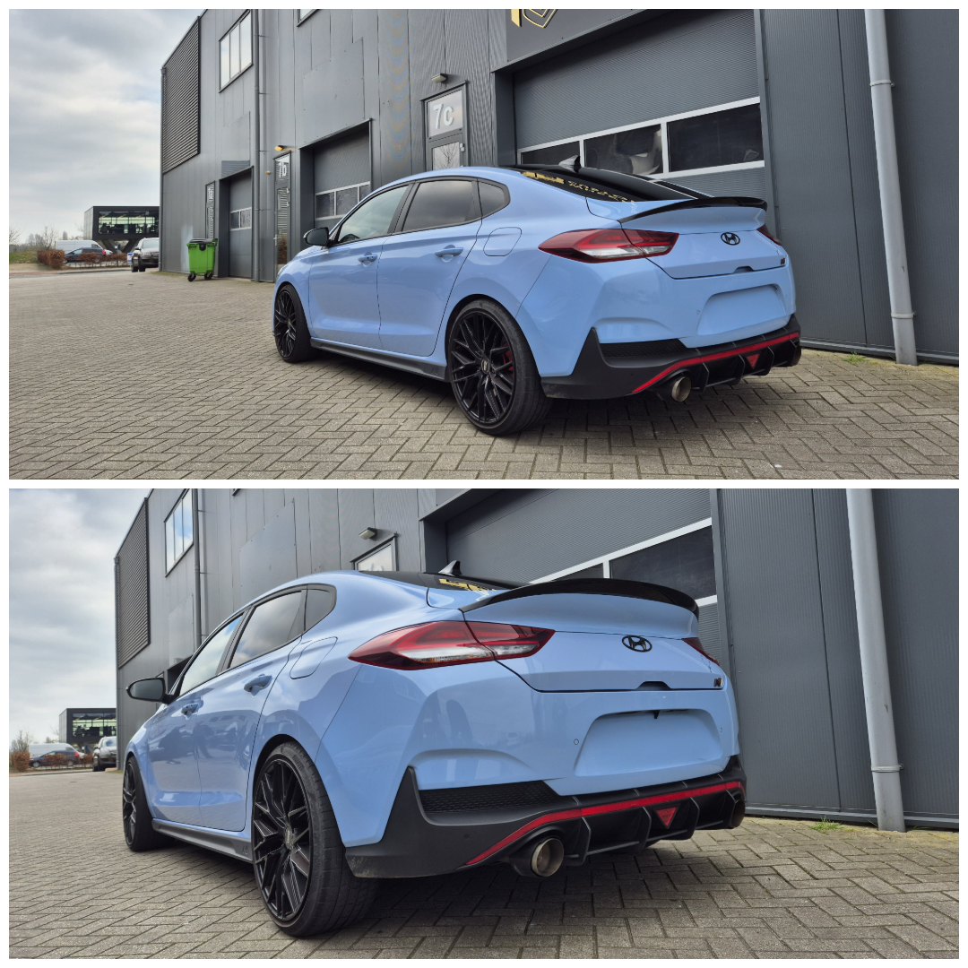 Hyundai I30N Fastback voorzien van Ingo Noak Diffuser