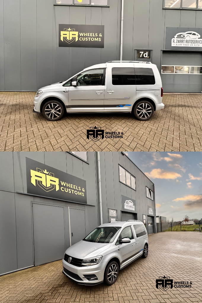 Wij hebben deze Volkswagen Caddy voorzien van een bumperlip en sideskirts van Maxton Design. Een supergaaf resultaat geworden zo!
