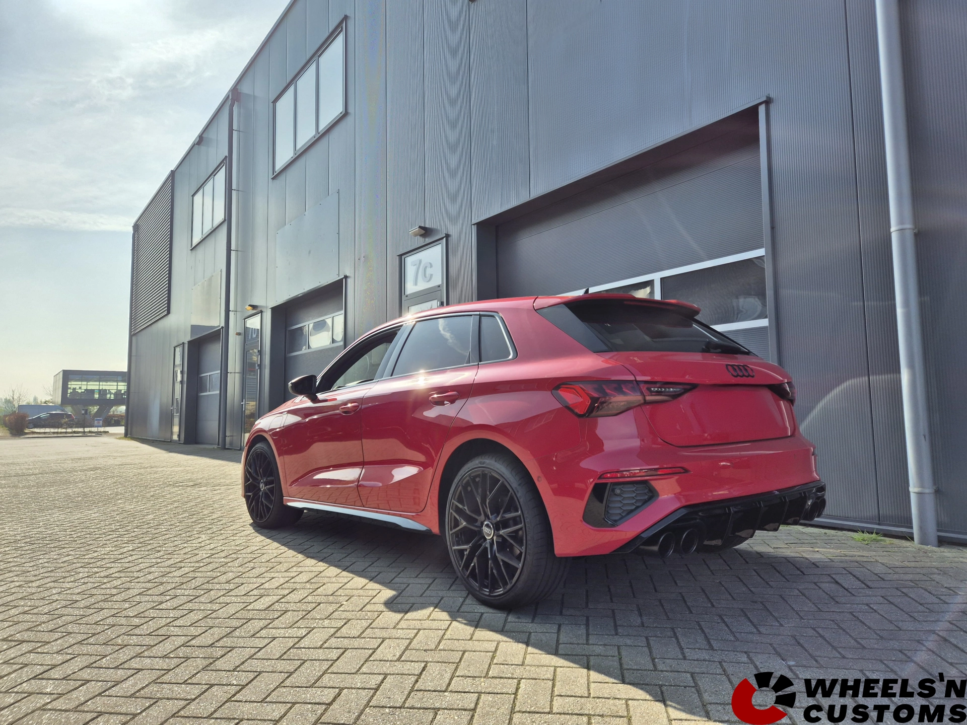 Audi A3 2020 Sportback voorzien van Maxton Design Diffuser + eindtips