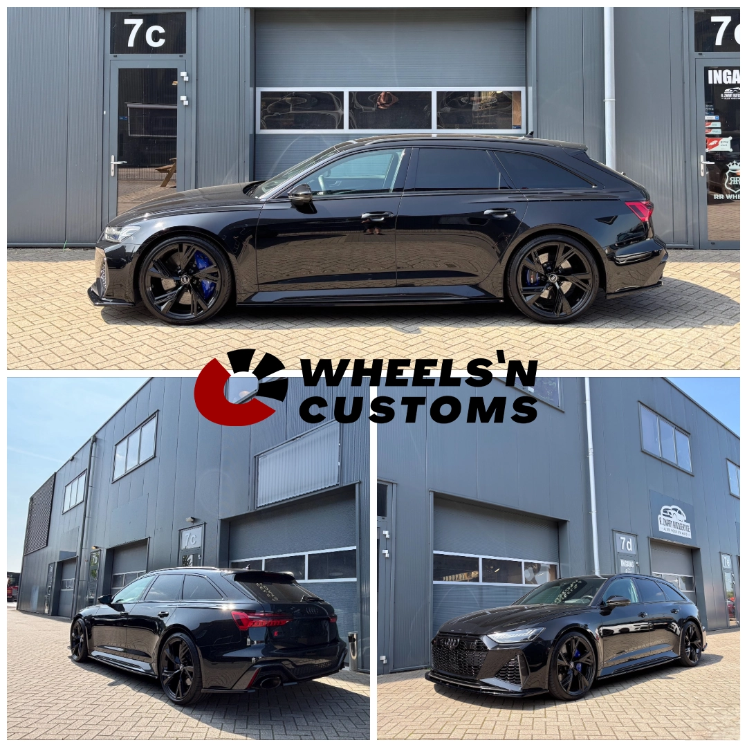 Audi RS6 C8 voorzien van Maxton Design onderdelen