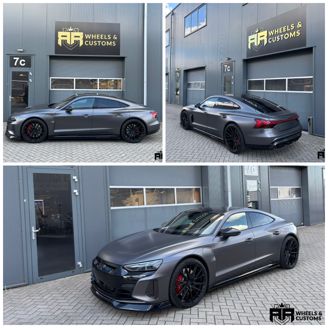 Audi E-Tron GT RS voorzien van Maxton Design onderdelen