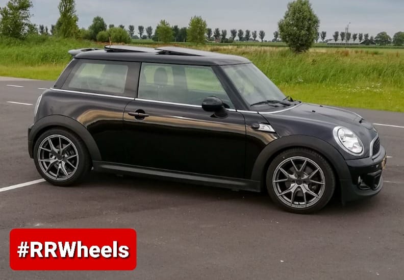 Mini Cooper S - 17 inch JF Luxury HRE Hyper black - 4x100 7.5J ET35