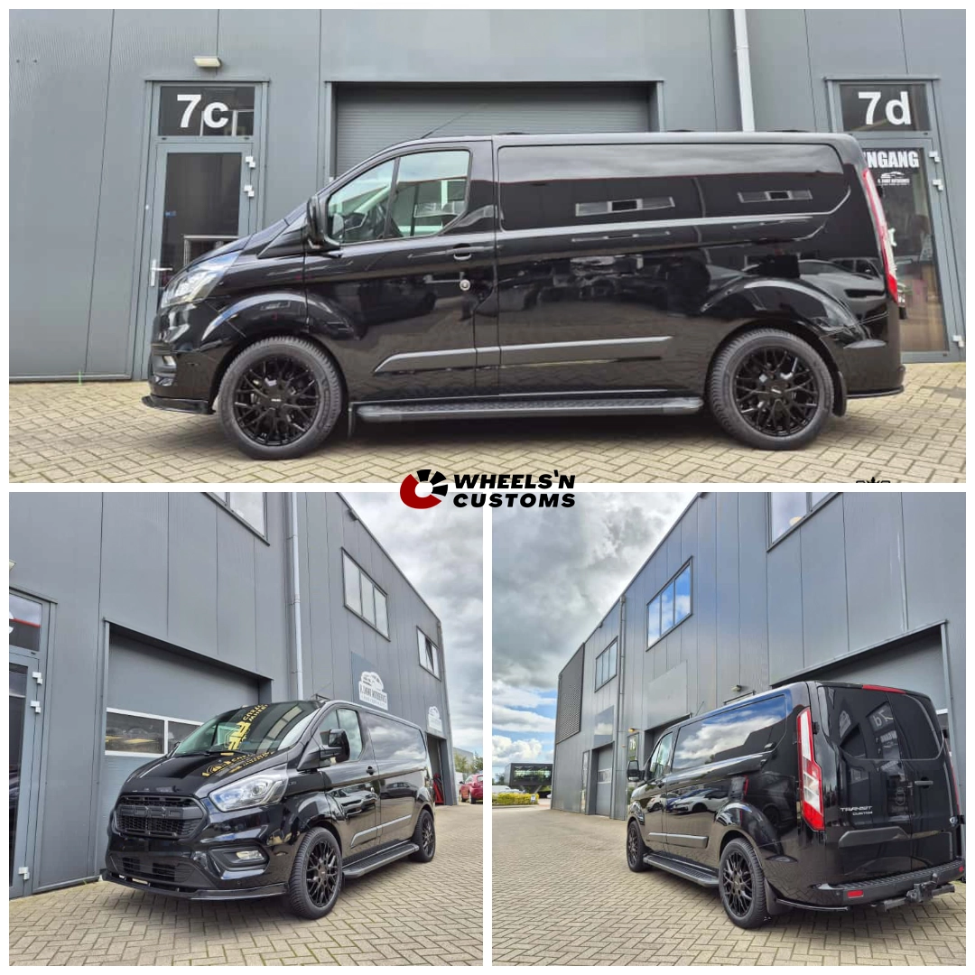 Ford Transit Custom 2022 - 18 inch Carmani CA20 Ludwig Black - 5x160 7.5J ET50