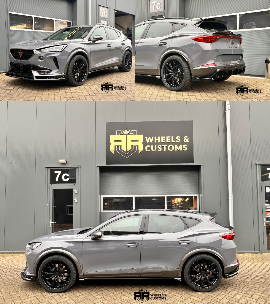 Lower spoiler cap 3d Cupra Formentor MK1 Rear Valance v.3 + Black exhaust end imitation cupra formentor mk1 / diffuser Rear side splitters v.1 cupra formentor / bumper flaps Side skirts diffusers v.2 