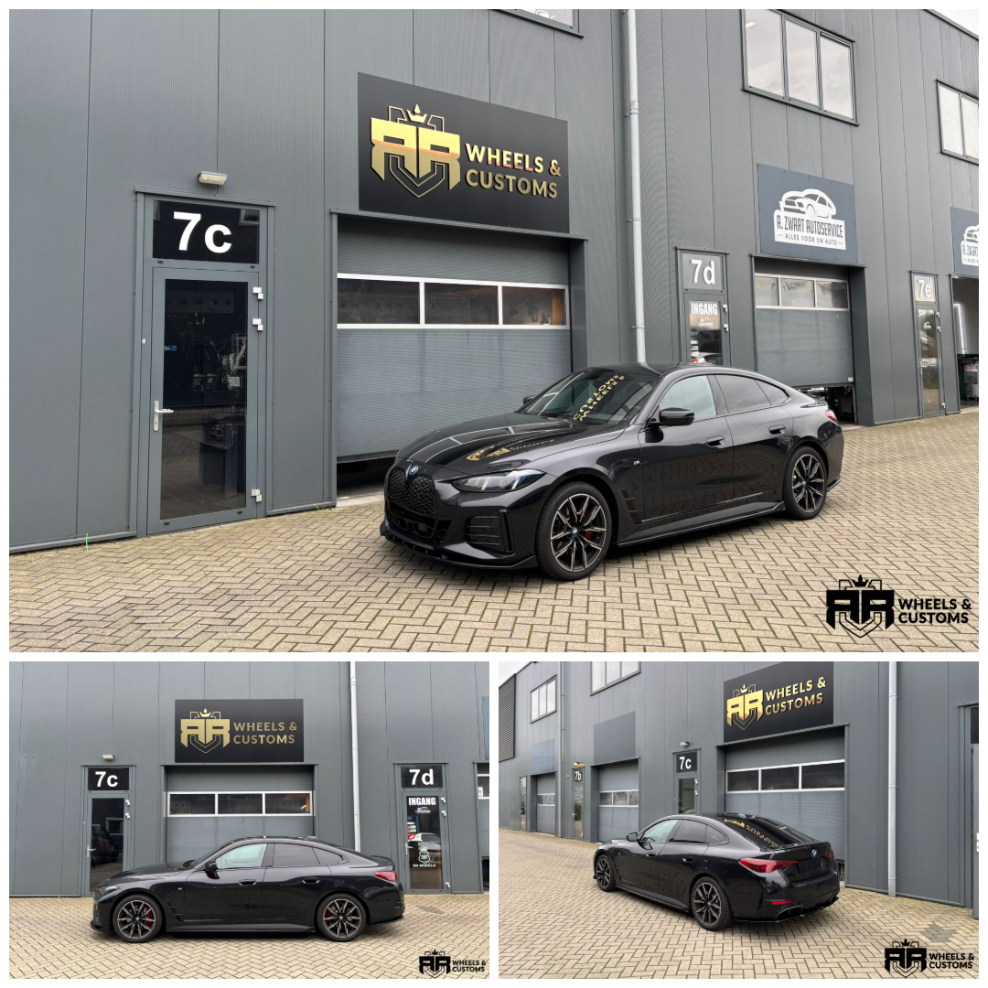 BMW I4 G26 LCI voorzien van Maxton Design onderdelen