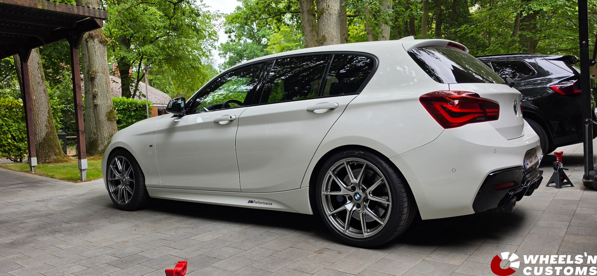 BMW M140i F20 VS-5Apex Wheels 18 inch J waarde8.5 9.5 ET35 ET40 Hyper Black Flow Formed