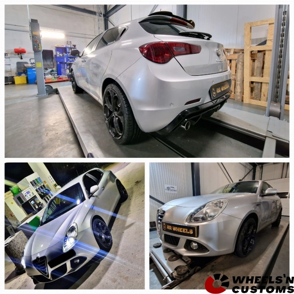 Alfa Romeo Giuletta - 19 inch GMP Italia Drake velgen Antraciet - 5x110 8J ET33.