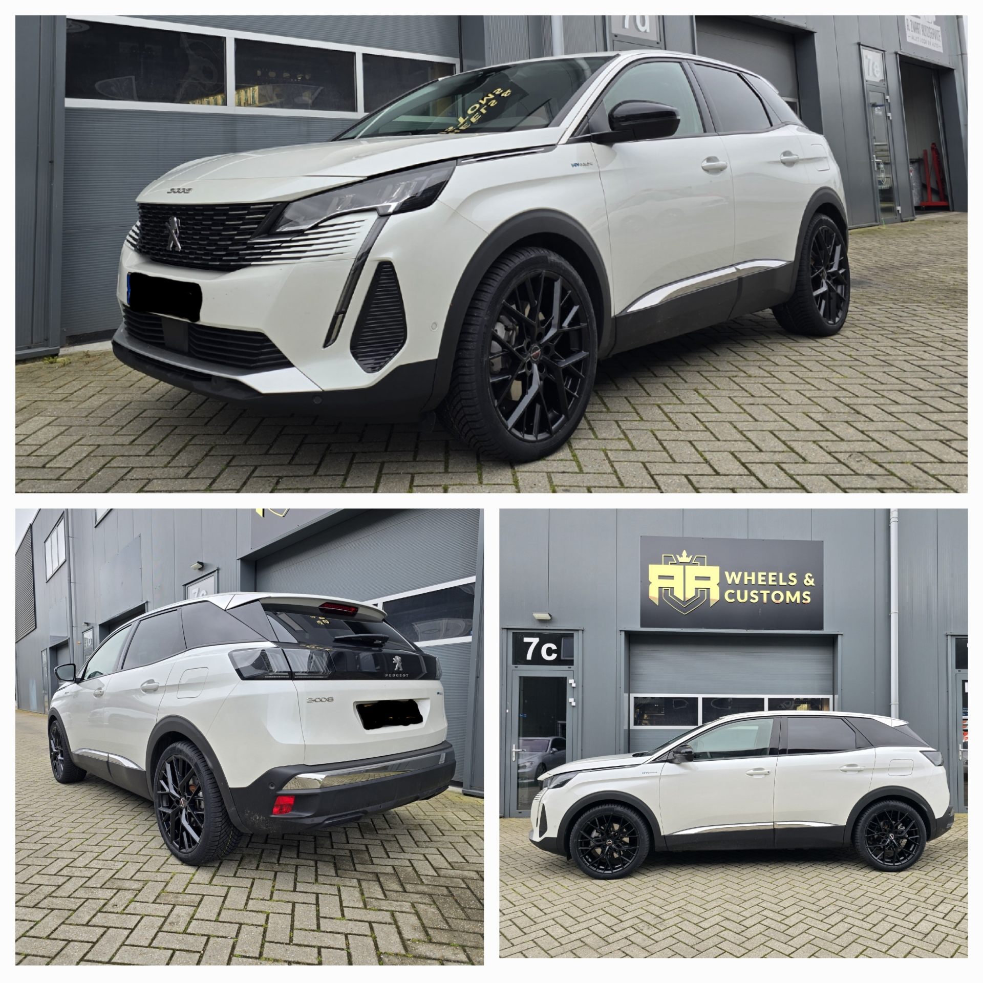 Peugeot 3008 - 20 inch Borbet BY Matt Black - 5x108 8J ET45