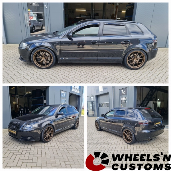 Audi A3 3.2 Quattro - 19 inch Japan Racing SL01 Flat Bronze - 5x112 8.5J ET45.