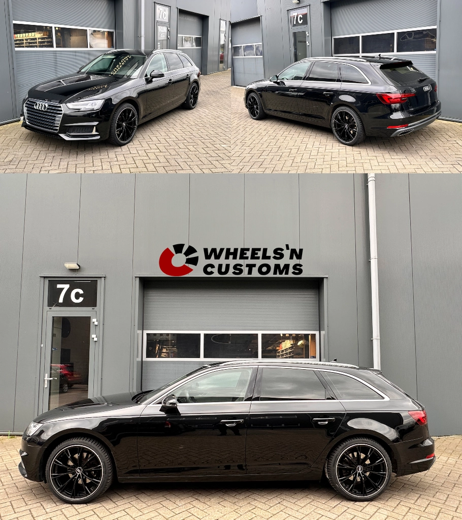 Audi A4 - 19 inch JF Luxury Audi ABT Concept - Black / Chrome - 5x112 8.5J ET35