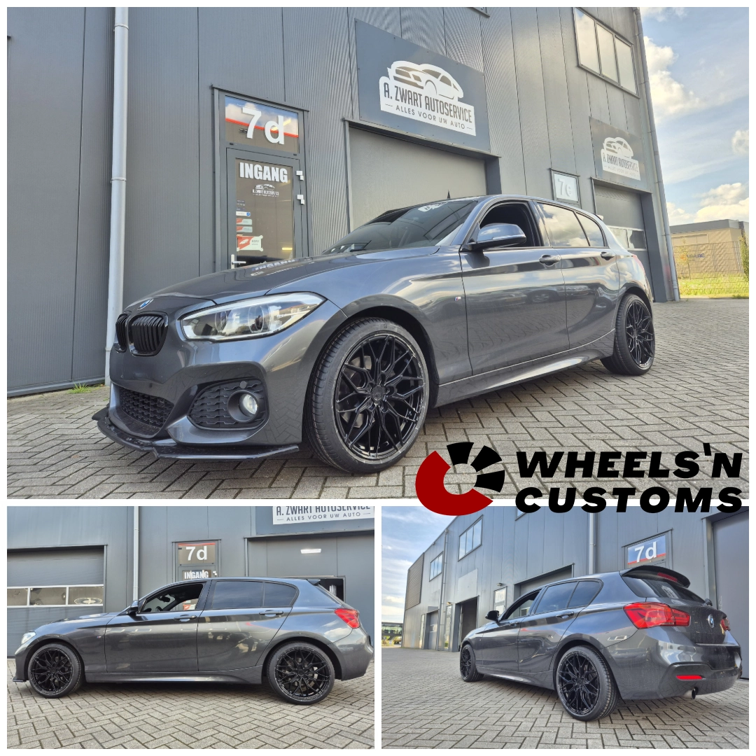 BMW 1 serie F20 2016 - 18 inch Japan Racing JR46 Gloss Black - 8.5J ET42 