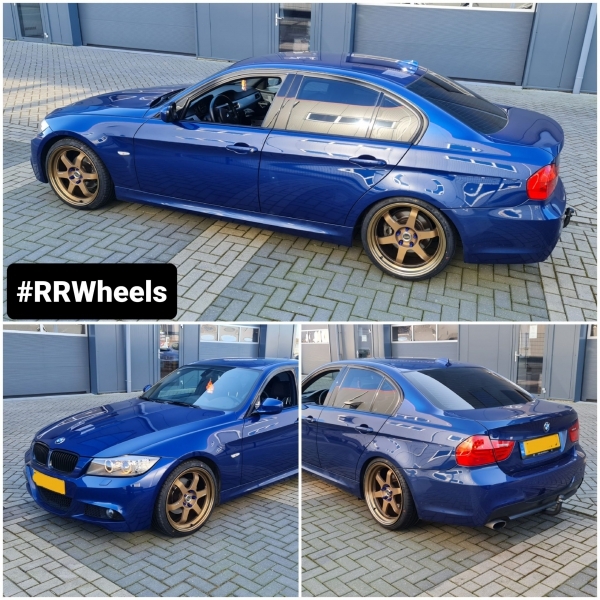 BMW E90 - 19 inch breedset JF Luxury Milled Bronze - 5x120 8.5J + 9.5J ET35.