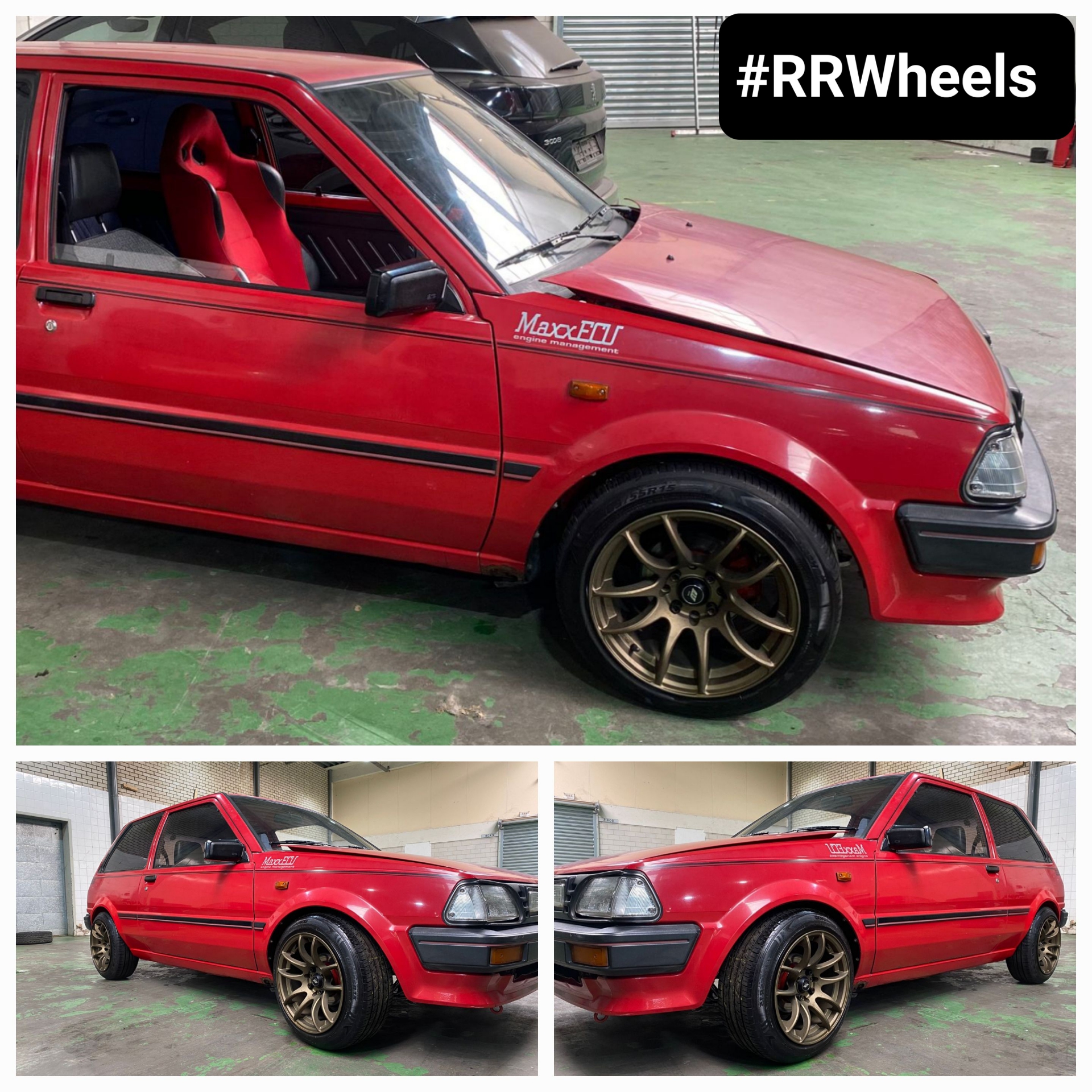 Toyota Starlet 3 P70 - 15 inch JF Luxury Sand bronze concave - 4x114,3 8.25J ET25