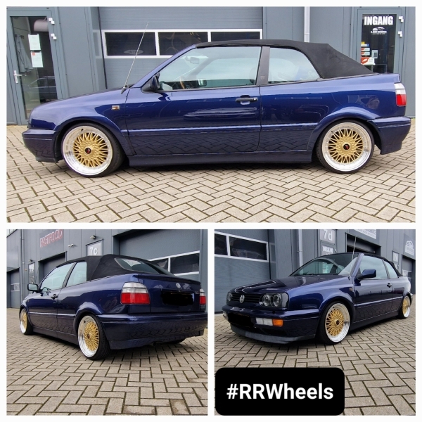 Volkswagen Golf 3 Cabrio - 17 inch Japan Racing JR9 Gold - 7.5J ET35