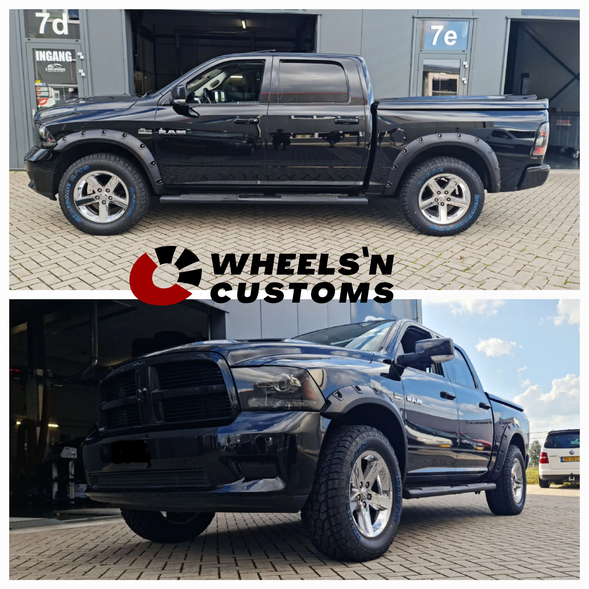 Dodge Ram - 20 inch - Wide Fenders