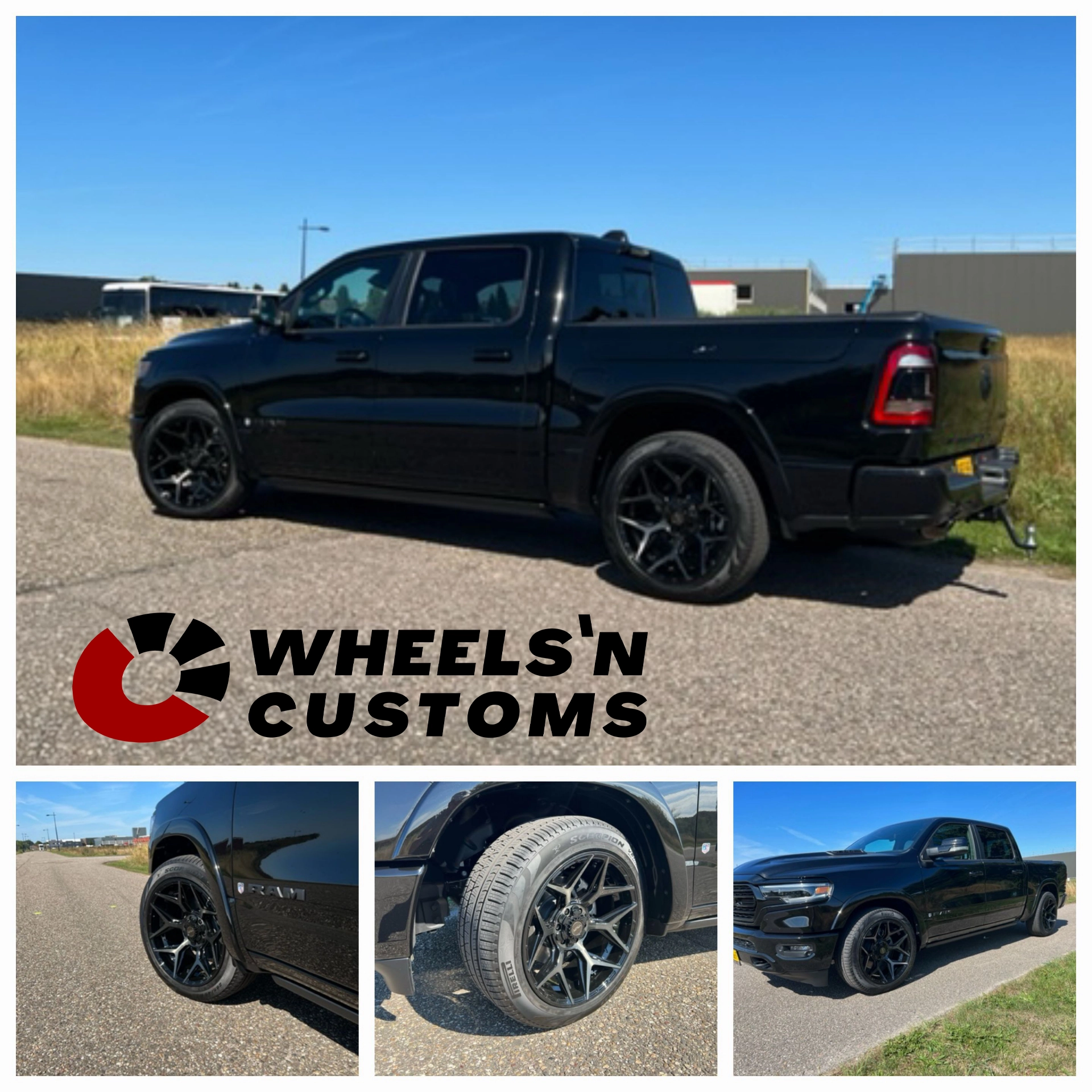 Dodge Ram 1500 2022 - 22 inch 4Play 4P06 Brushed Black - 6x139.7 10J ET24