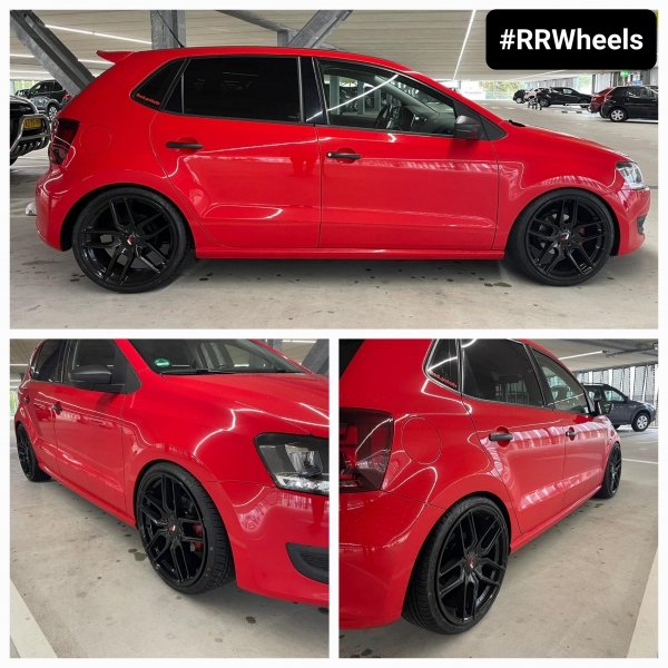 Volkswagen Polo MK5 - 18 inch Japan Racing JR25 Gloss Black - 8.5J ET40