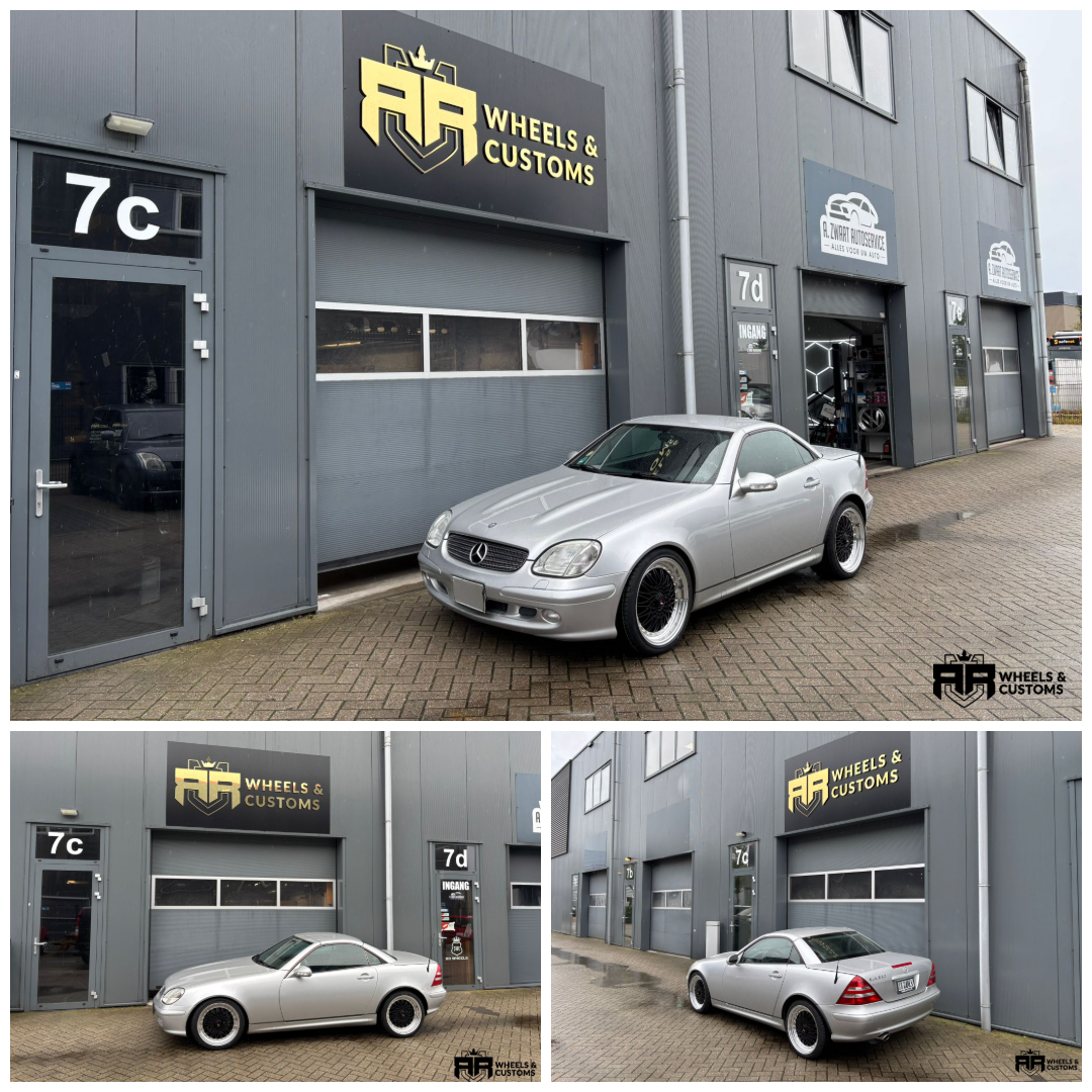 Mercedes SLK - 18 inch Japan Racing JR9 Gloss Black Machined lip - 5x112 8J ET35 + 9J ET35