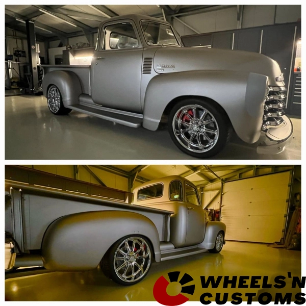 Chevrolet 3100 1949 - 18 + 20 inch US MAG Wheels type Rambler Full Chrome - 8J + 9.5J