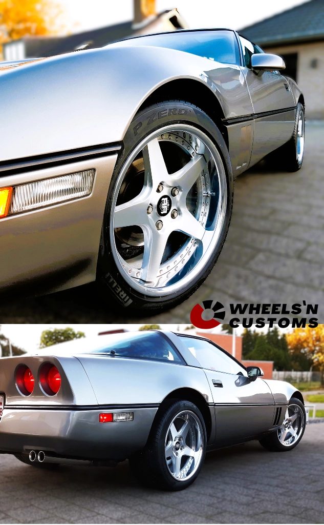 Corvette c4 - 18 inch Custom velgen - 5x120.6 9.5J ET35 + 10.5J ET38.
