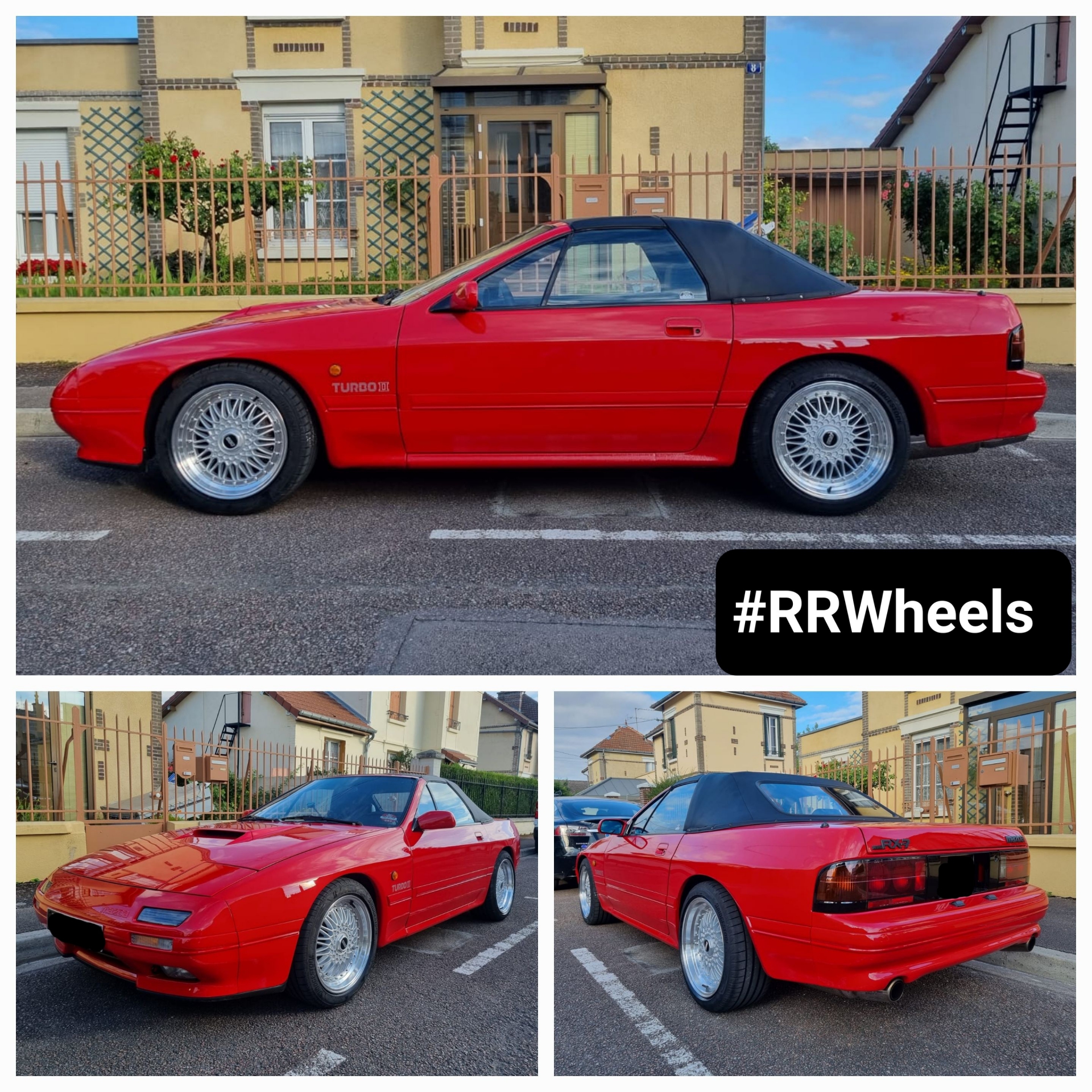 Mazda RX7 Turbo - Japan Racing JR9 - 7.5J ET35 + 8.5J ET25