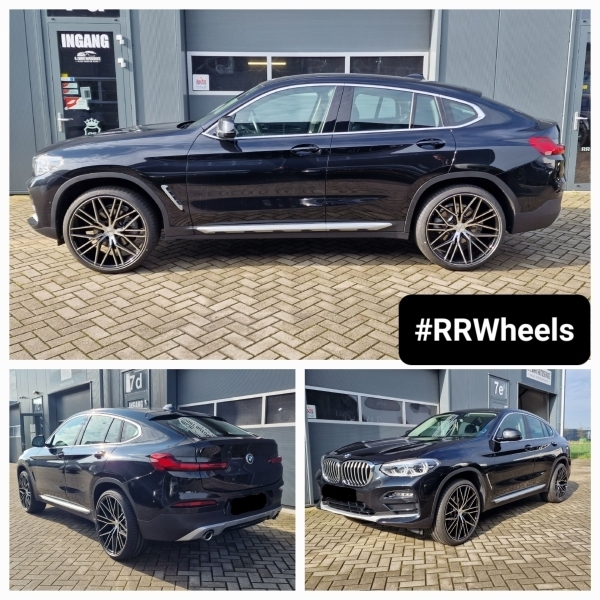 BMW X4 G02 - 22 inch Riviera type RV130 Black Polished - 9J ET35 + 10.5J ET38