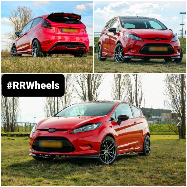 Ford Fiesta - 17 inch X2 Style Precision Wheels Gun Metal Machined face - 4x108 7.5J ET35