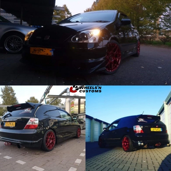Honda Civic - 17 inch  JR18 Platinum Red - 7.0J ET25
