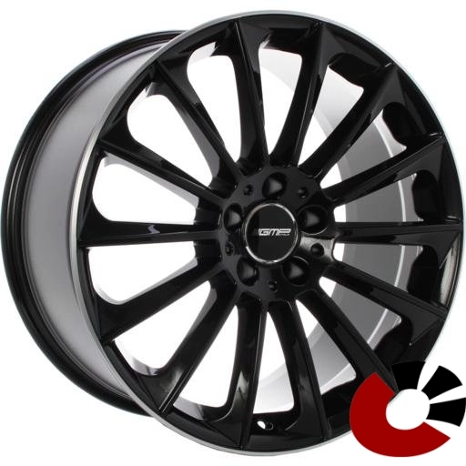 GMP GMP STELLAR Zwart met gepolijste rand 18inch 5x112 ET45 J8 750.0kg GMP GMP STELLAR Zwart met gepolijste rand 18inch 5x112 ET45 J8 750.0kg