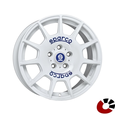 SPARCO SPARCO TERRA 7x16 ET37 4x100 CB63.4 WHITE BLUE LETTERING SPARCO SPARCO TERRA 7x16 ET37 4x100 CB63.4 WHITE BLUE LETTERING