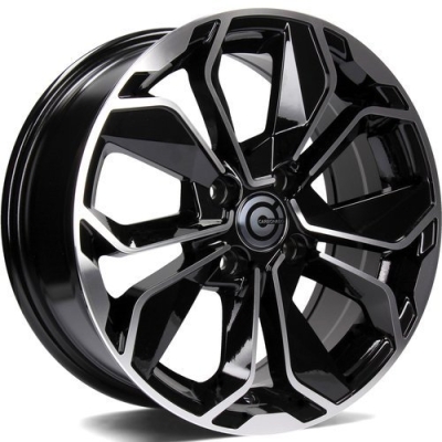 Carbonado Carbonado REWIND 14 Inch 6J 4x100 BFP - Black Front Polished 500kg draaglast Carbonado Carbonado REWIND 14 Inch 6J 4x100 BFP - Black Front Polished 500kg draaglast